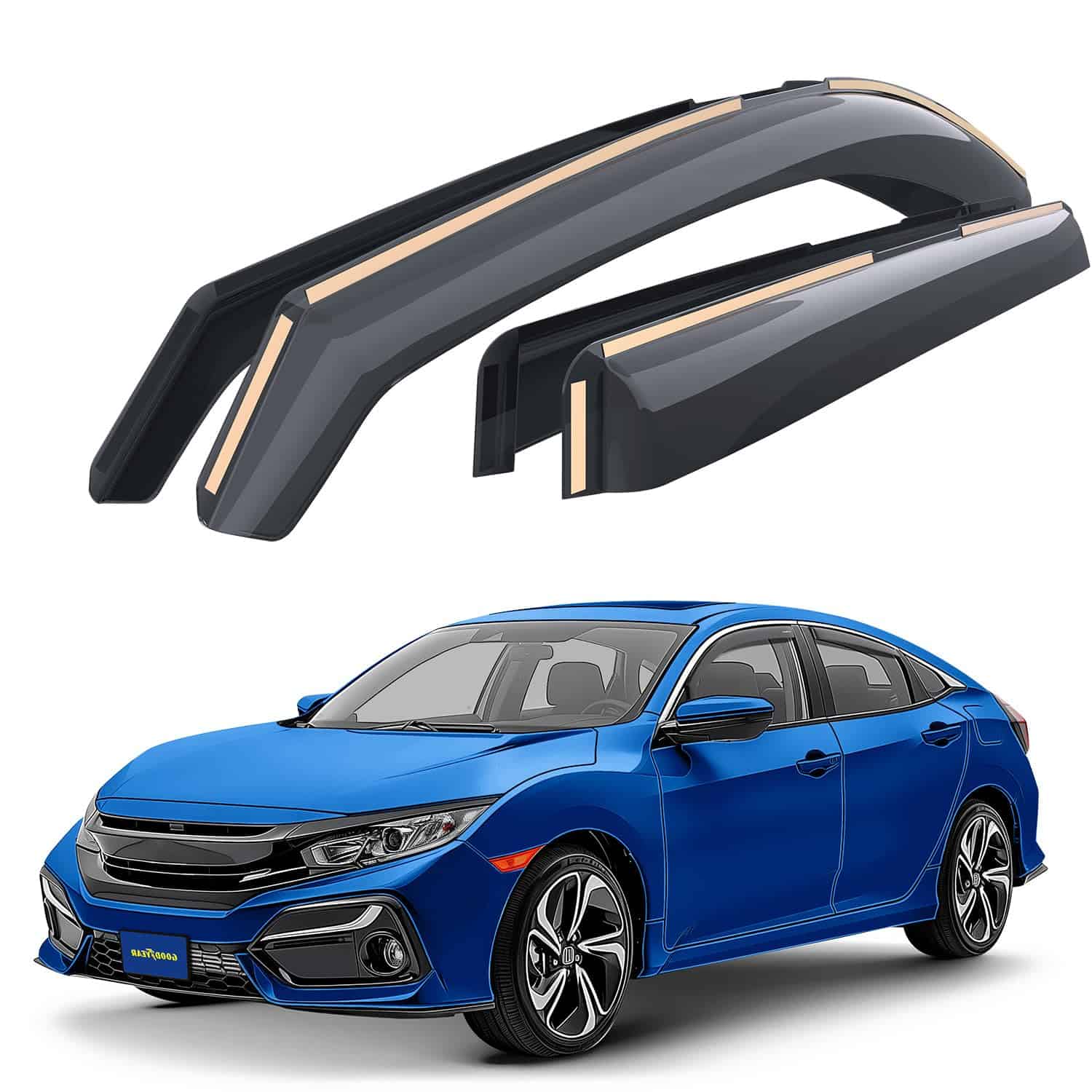 Deflectores de ventanas irrompibles de Goodyear in-Channel