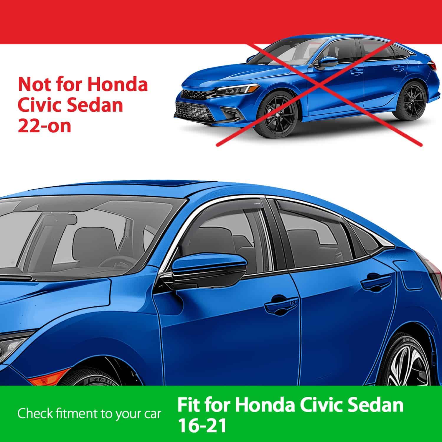 Deflectores de ventanas irrompibles de Goodyear in-Channel - Imagen 4