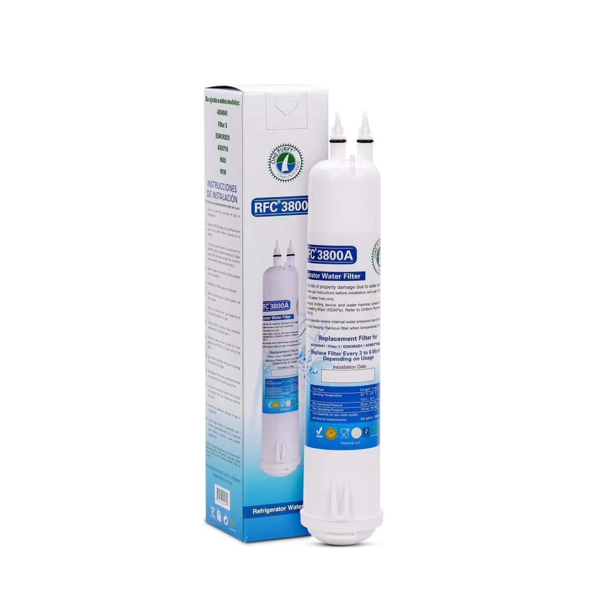 Tapa de agua del refrigerador EDR3RXD1 de reemplazo para