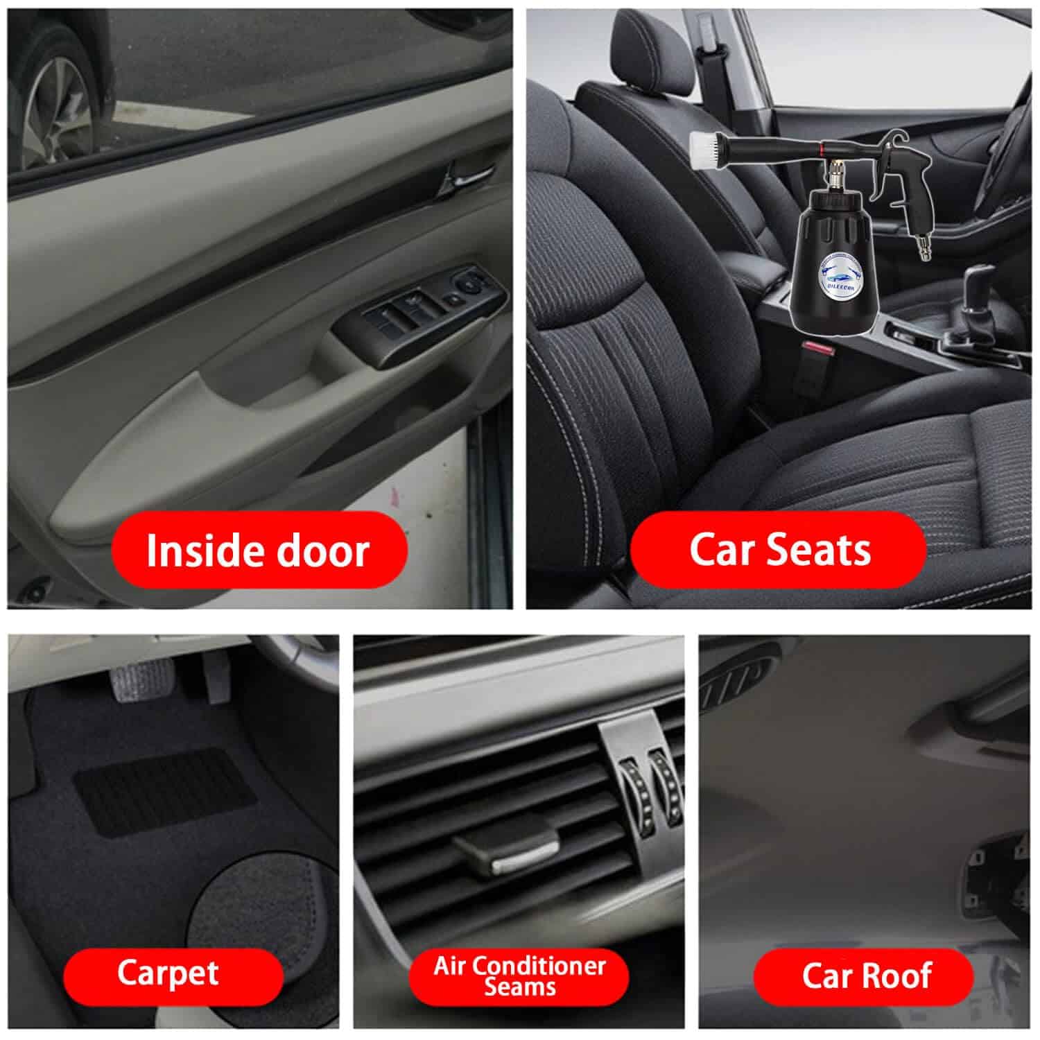 QiLeeCar Pistola de Limpieza de Vórtice, Pistola Tornado - Imagen 6