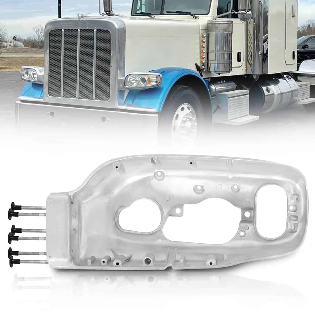 Cabezal del Faro Cromado para Peterbilt 389 Camiones Semi