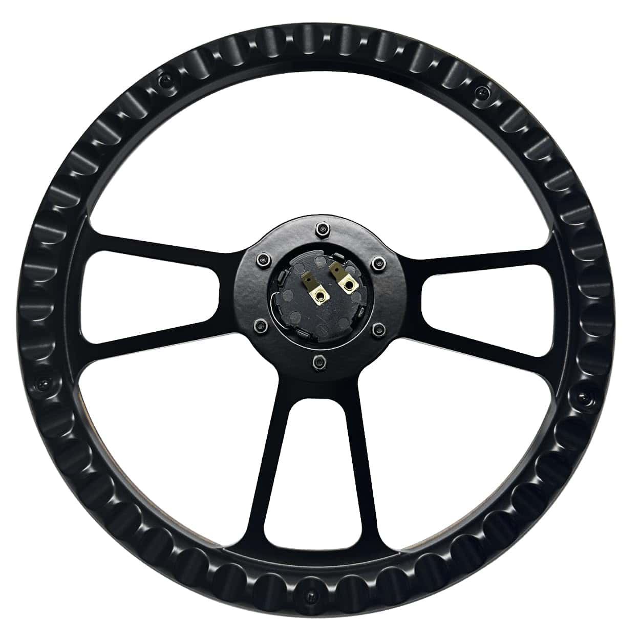 Volante de Carreras de Madera Universal de 14 pulgadas con - Imagen 6