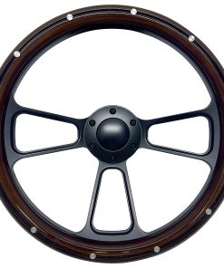 Volante de Carreras de Madera Universal de 14 pulgadas con