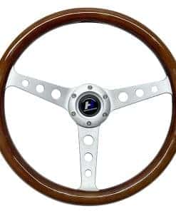 Volante Clásico de Madera Hiracing de 14 pulgadas