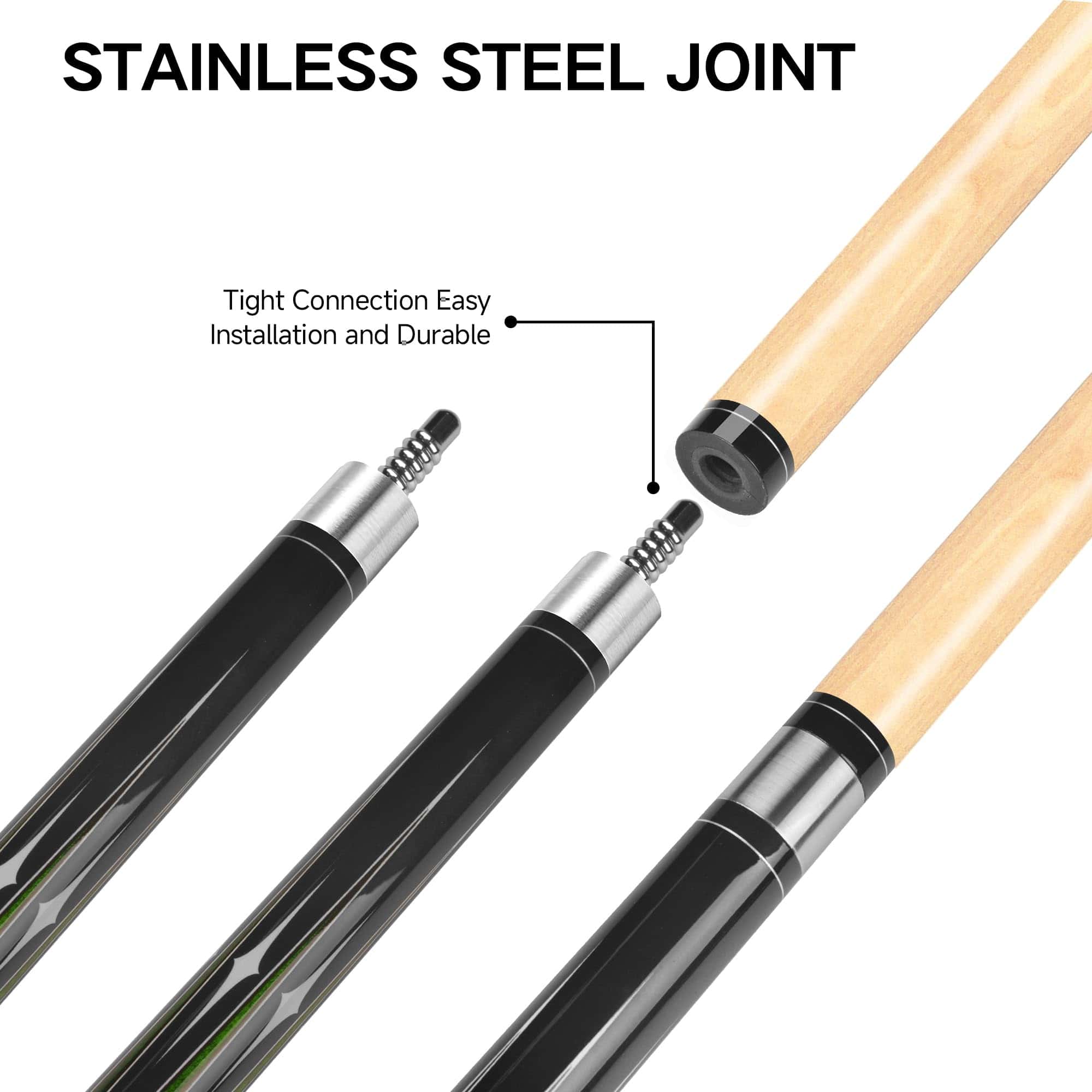 Conjunto de 2 Palos de Billar de 58" de HomeSeason con - Imagen 4