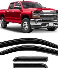 Voron Glass Deflectores de lluvia extra -Negro