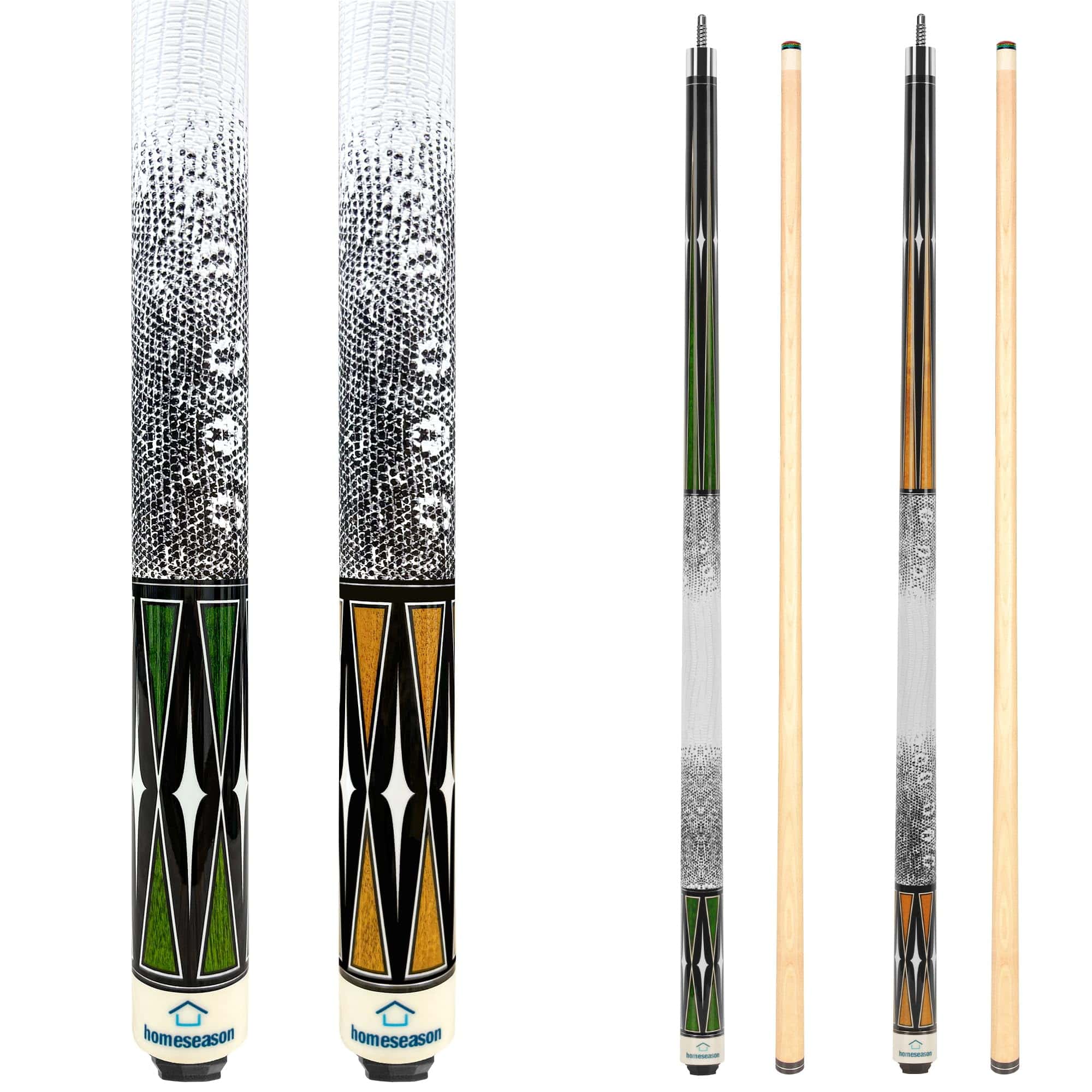 Conjunto de 2 Palos de Billar de 58" de HomeSeason con