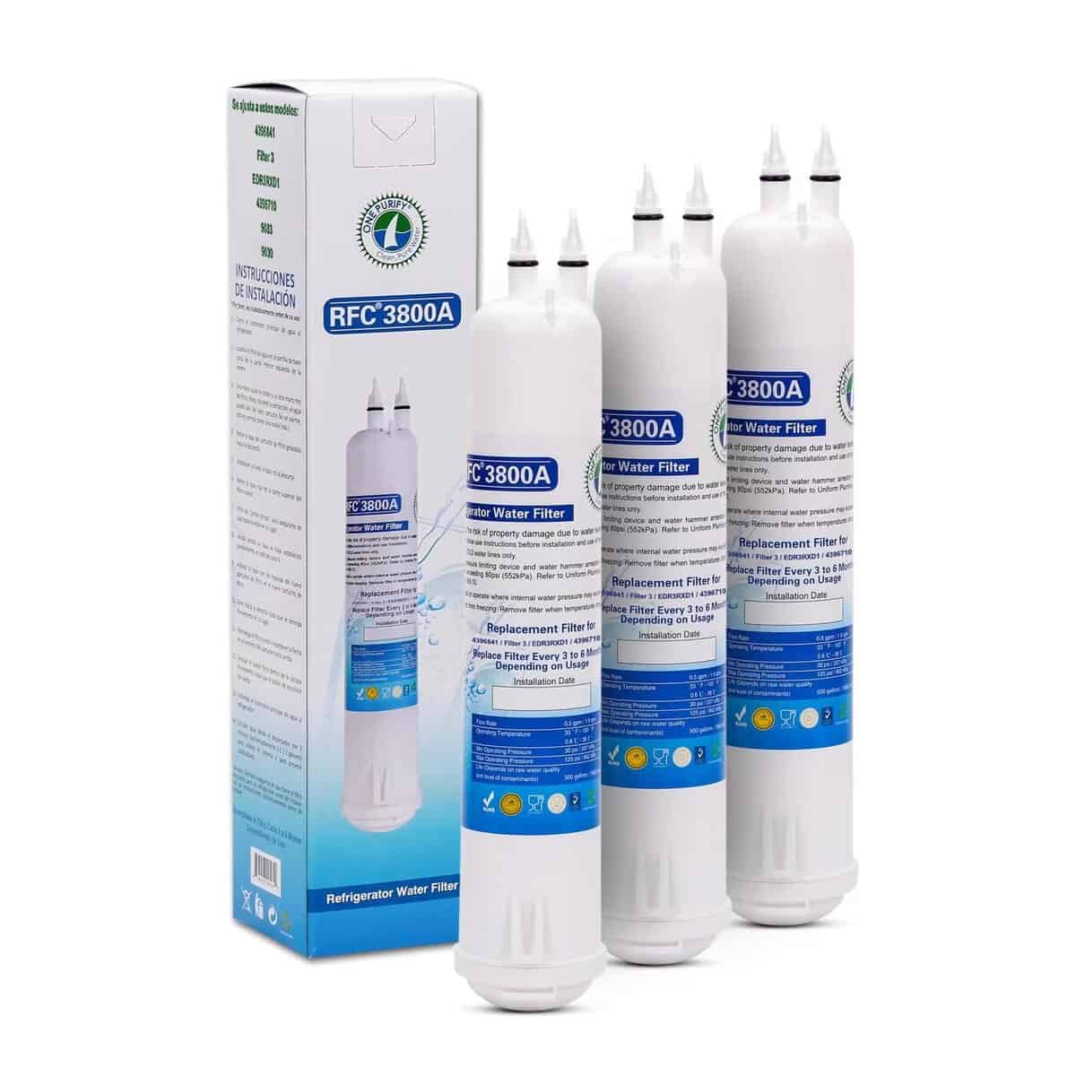 Tapa de agua para refrigeradores EDR3RXD1 de reemplazo para