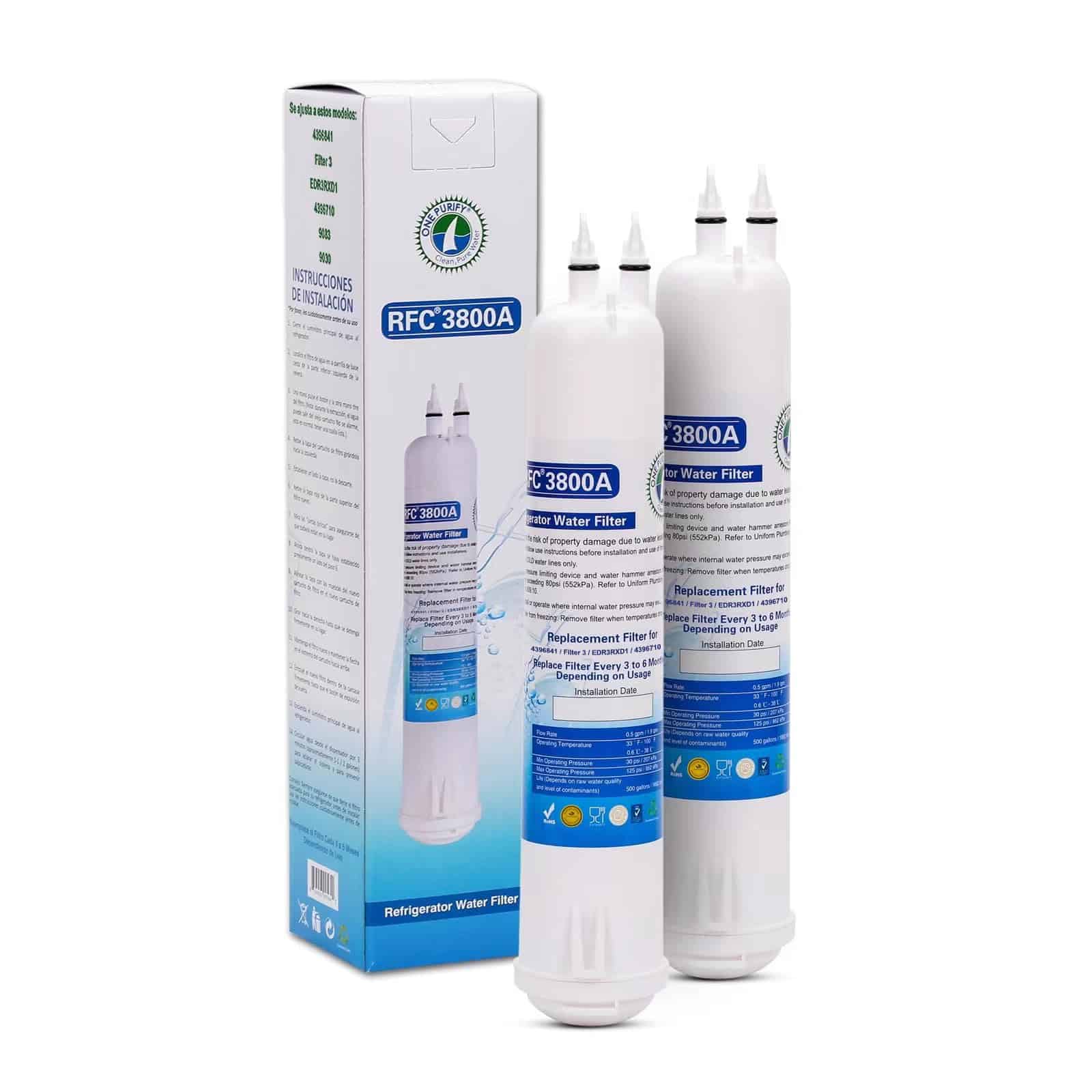 Tapas de Agua para Refrigerador de EDR3RXD1 Reemplazo para