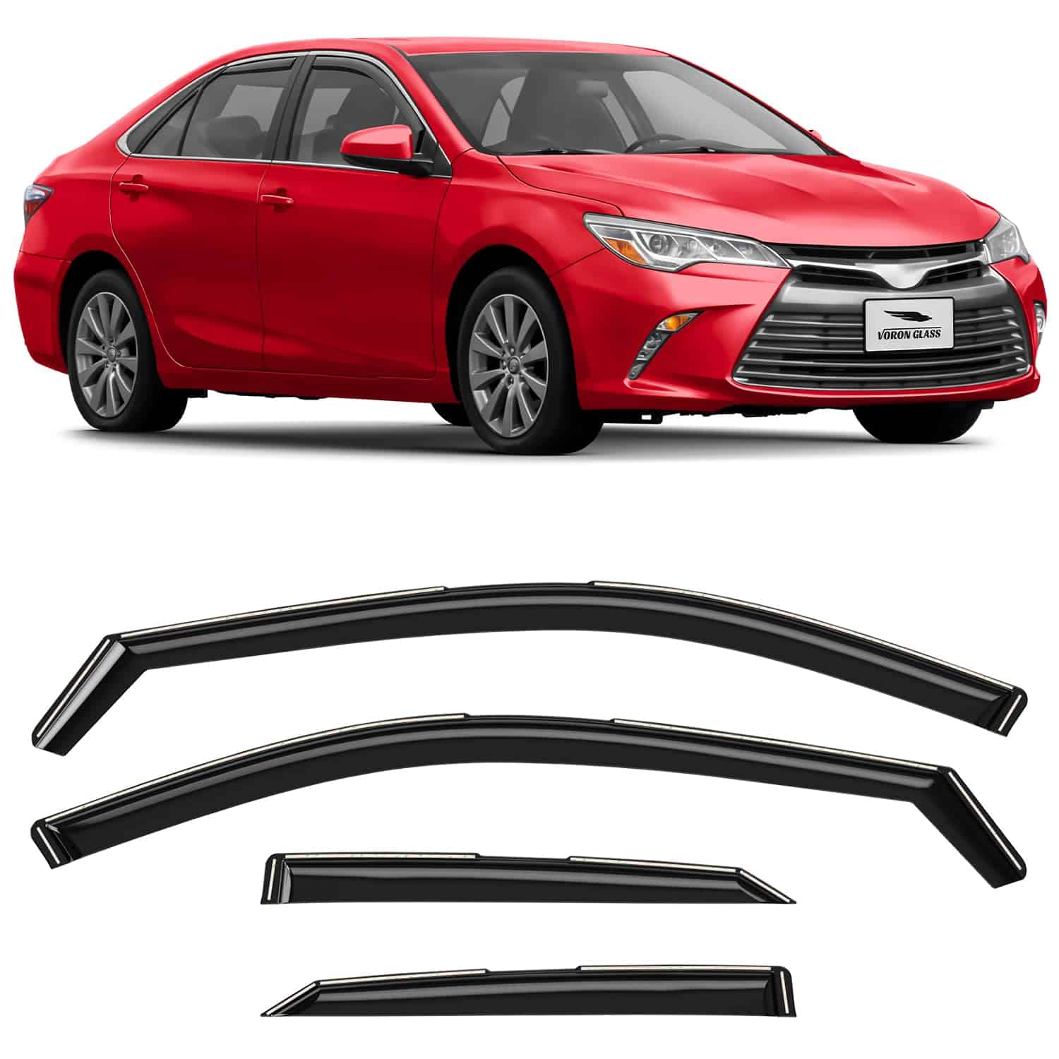 Voron Glass In-Channel Rain Guards para Toyota Camry