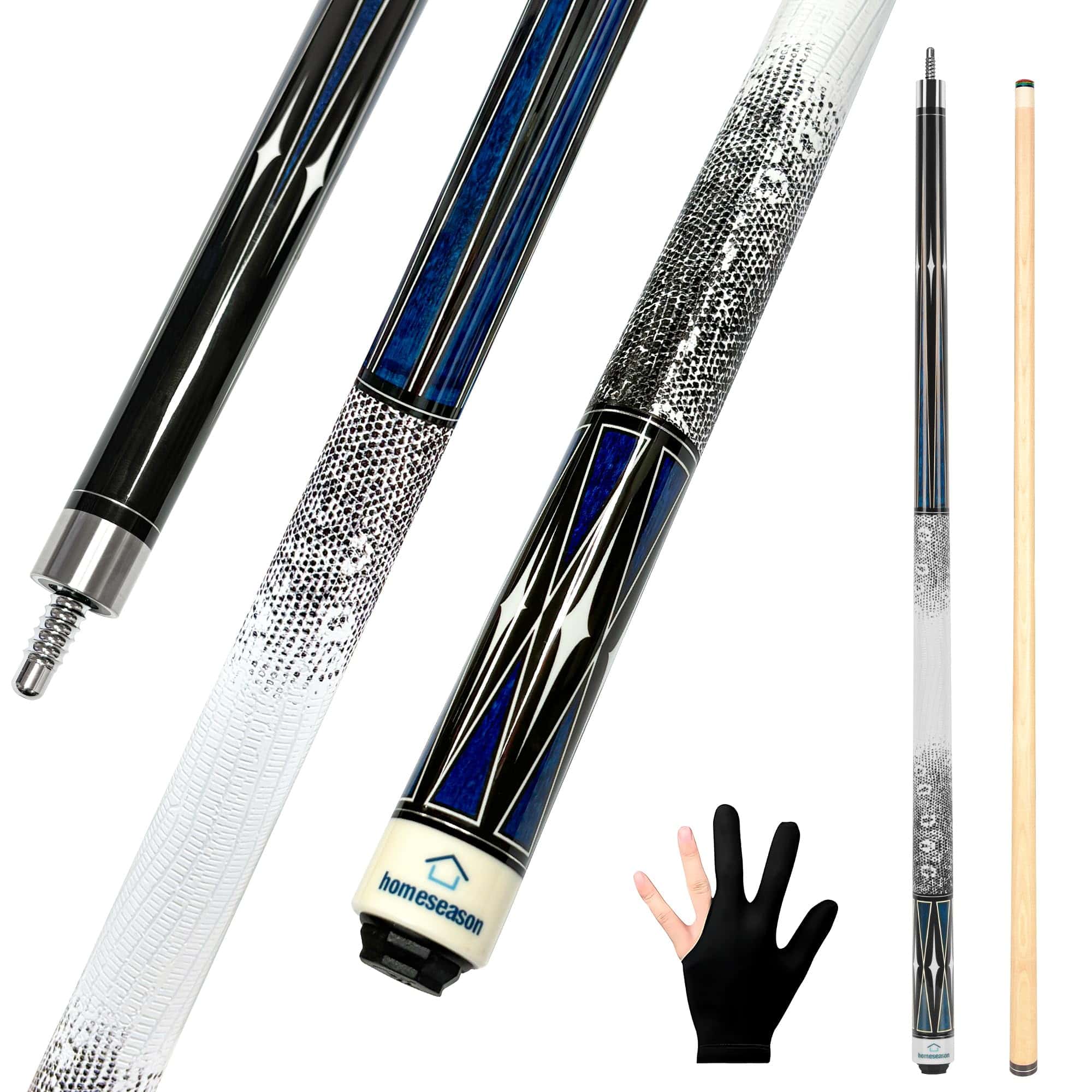 Palillo de Billar de 58" con Grip Impreso en 3D Palo de