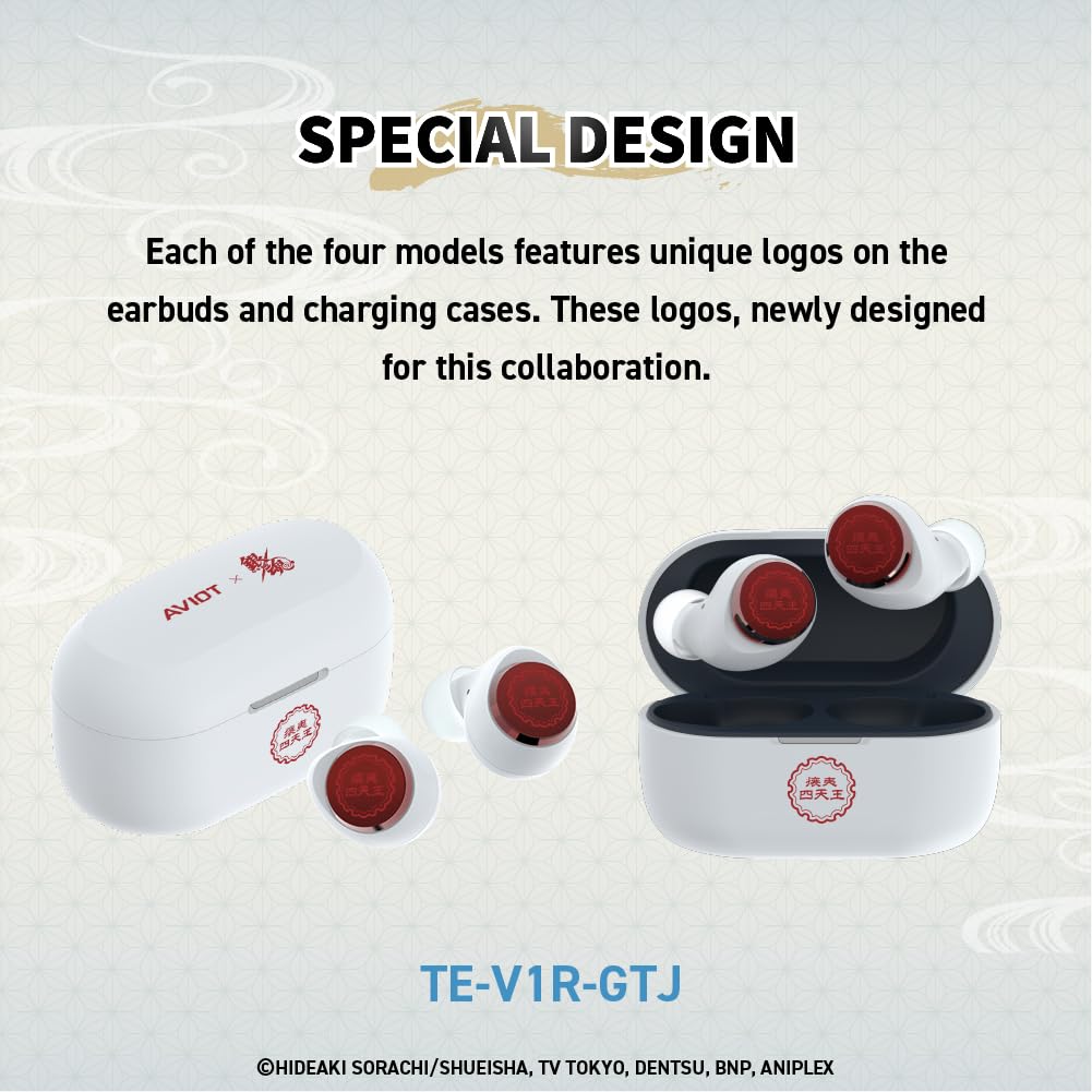 AVIOT TE-V1R-GTJ Gintama Auriculares inalámbricos con - Imagen 6