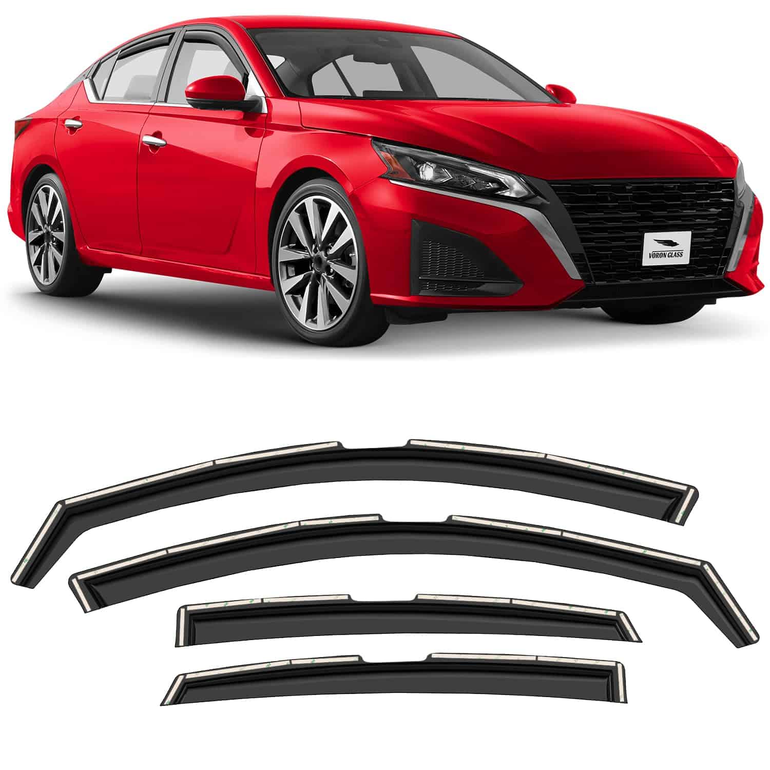 Protectores de Lluvia Extra Duraderos Voron Glass en Canal