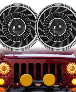 SINLIRU JK Faros 7 pulgadas Faro LED con remolino blanco