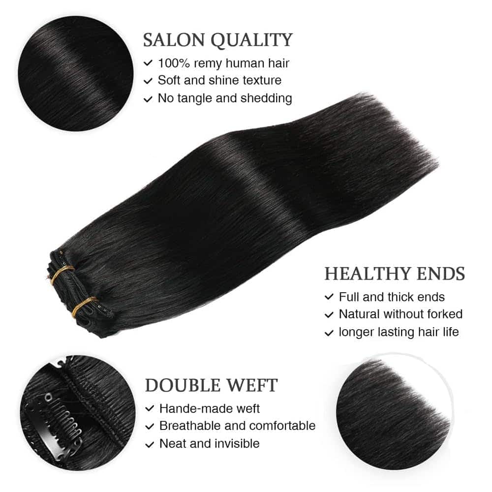 Extensiones de Cabello con Cable Invisible Ajustable con 4 - Imagen 3