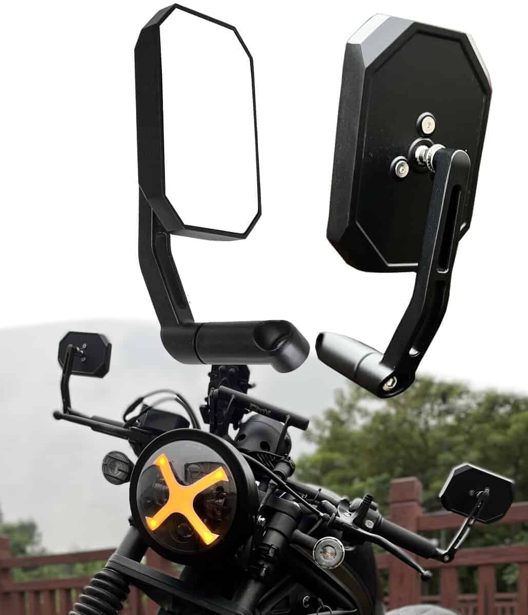 Espejos Laterales de Moto de Aleación de Aluminio CNC