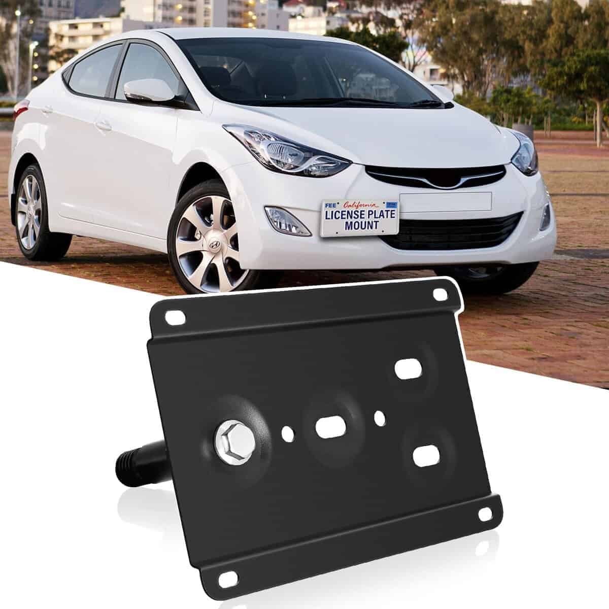 Soporte de placa de matrícula de enganche de remolque