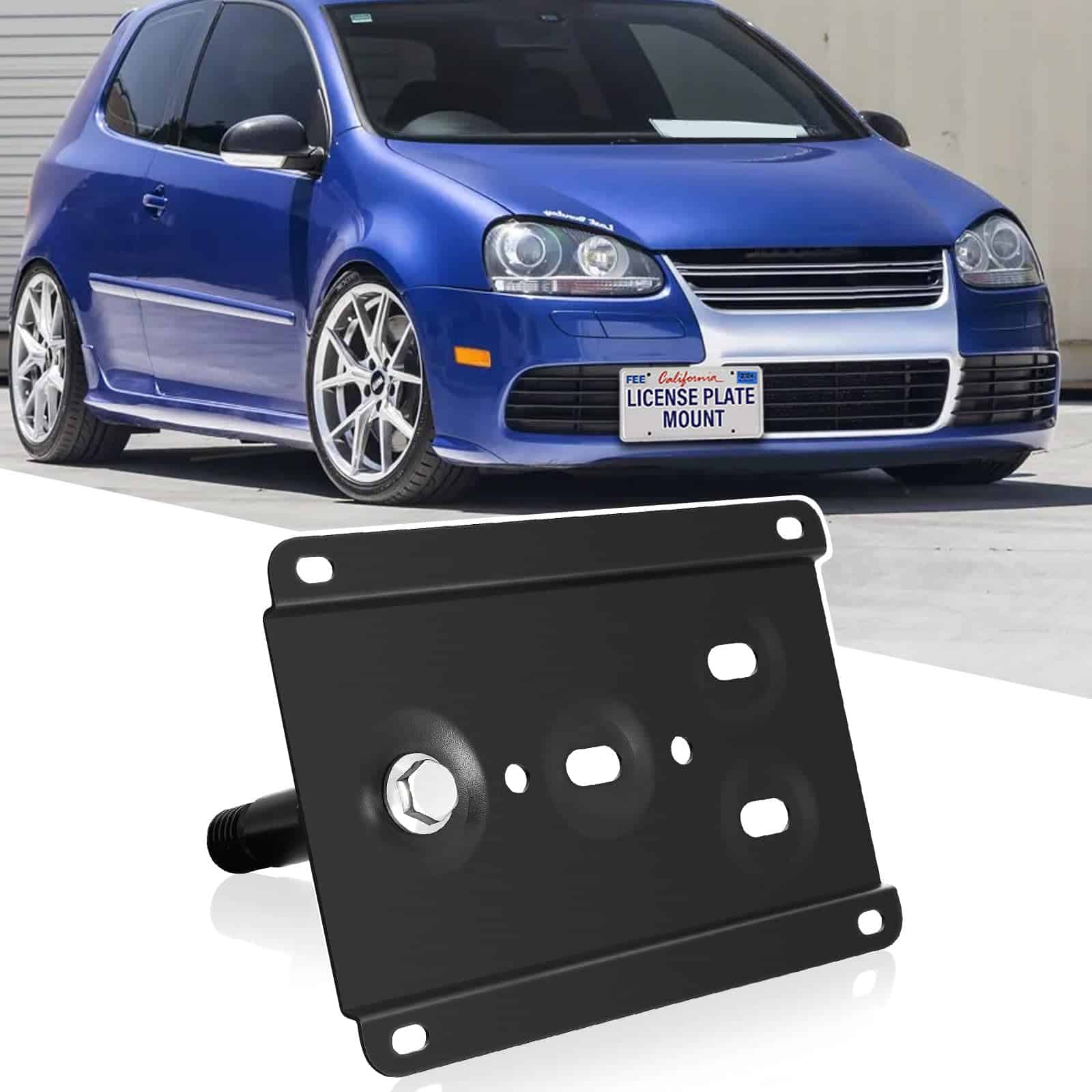 Soporte de placa de matrícula delantera -Negro