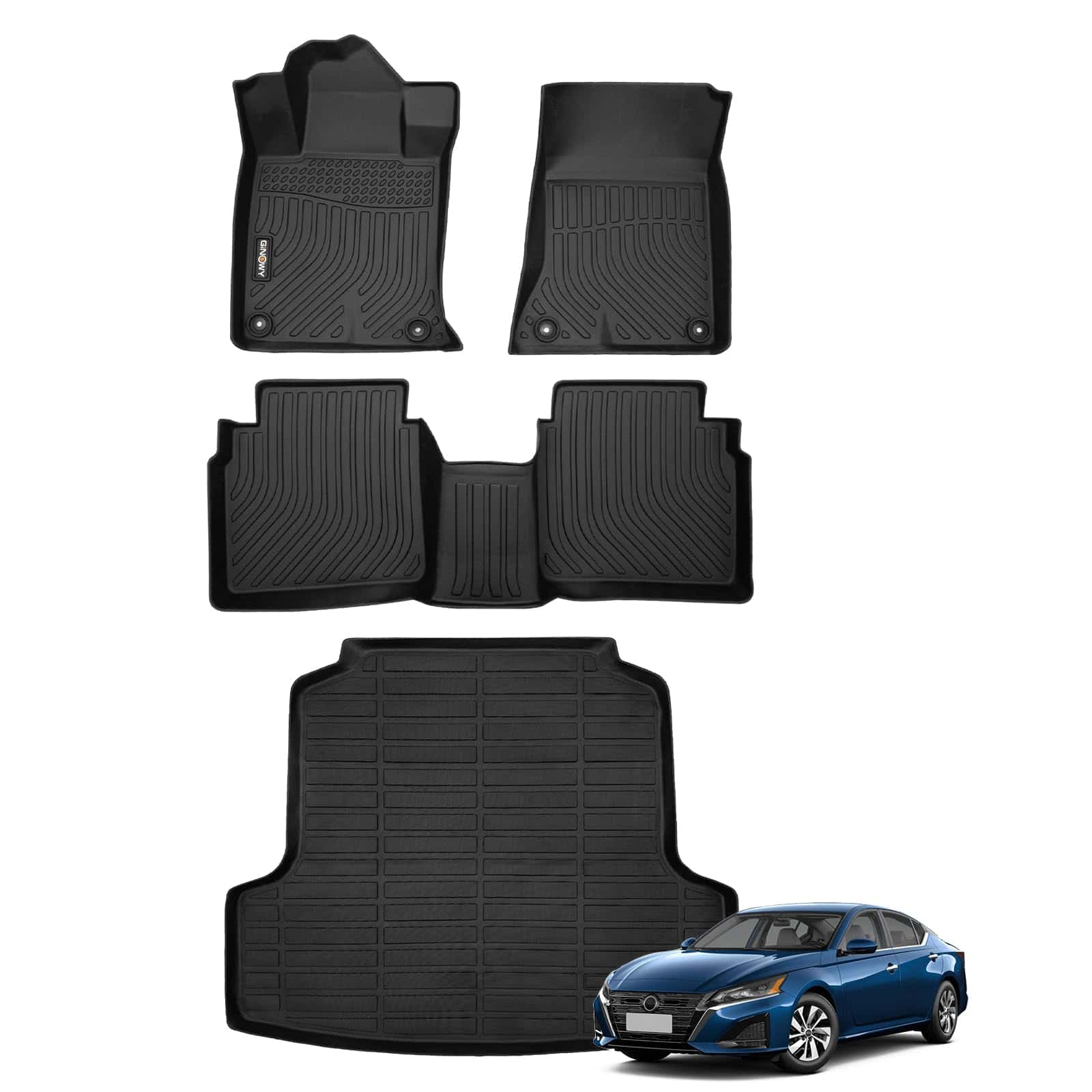 Tapetes para piso con forro de carga para Nissan Altima