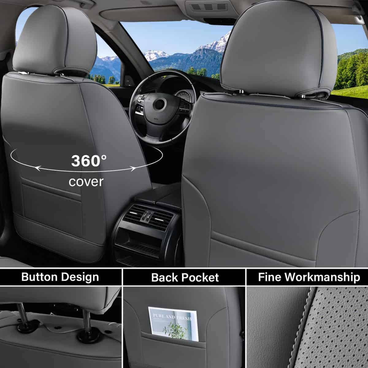 Cubierta de asiento para automóvil Coverado Juego completo, - Imagen 6
