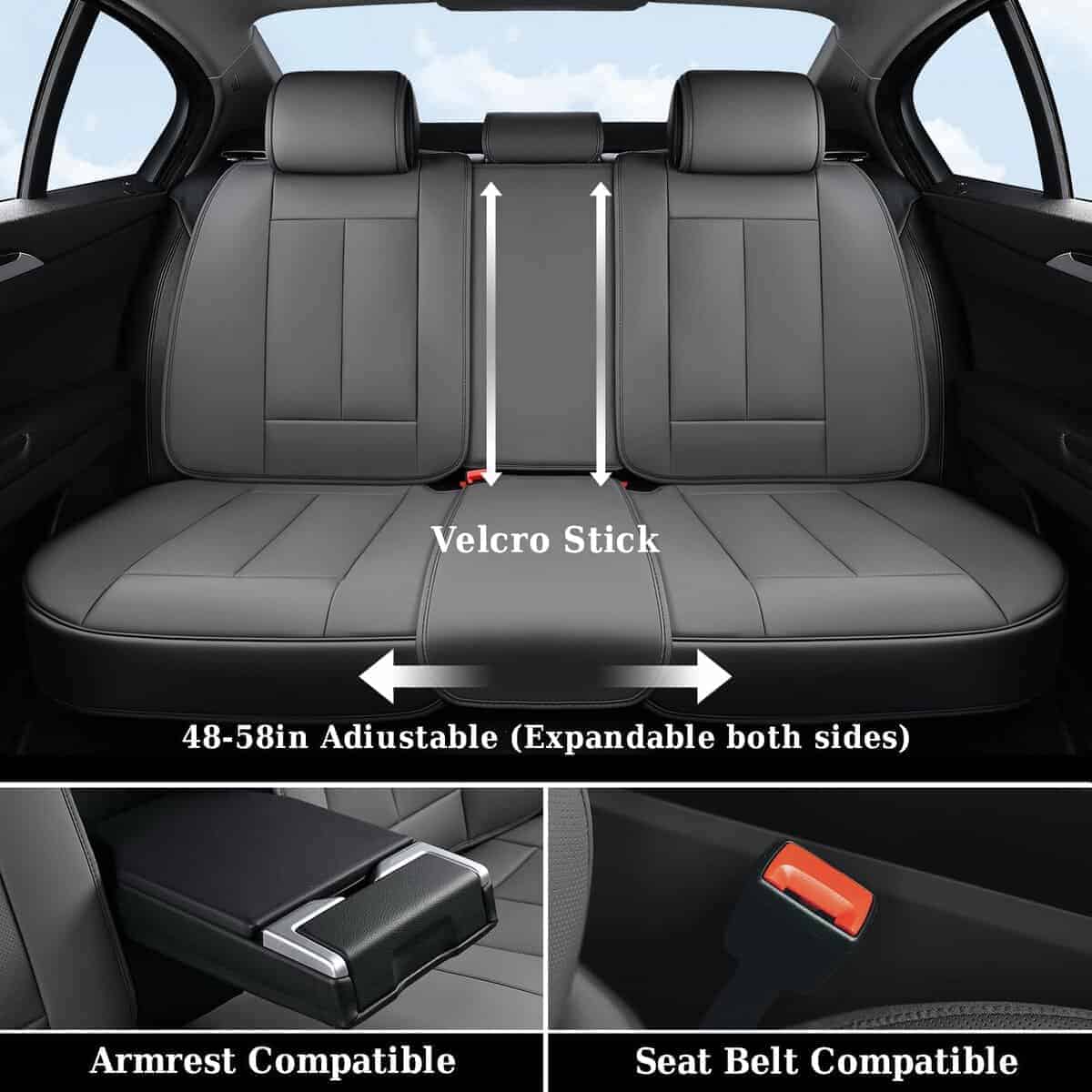 Cubierta de asiento para automóvil Coverado Juego completo, - Imagen 3