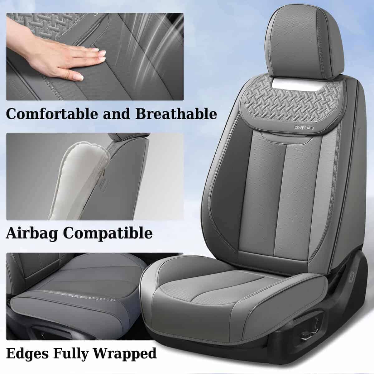 Cubierta de asiento para automóvil Coverado Juego completo, - Imagen 8