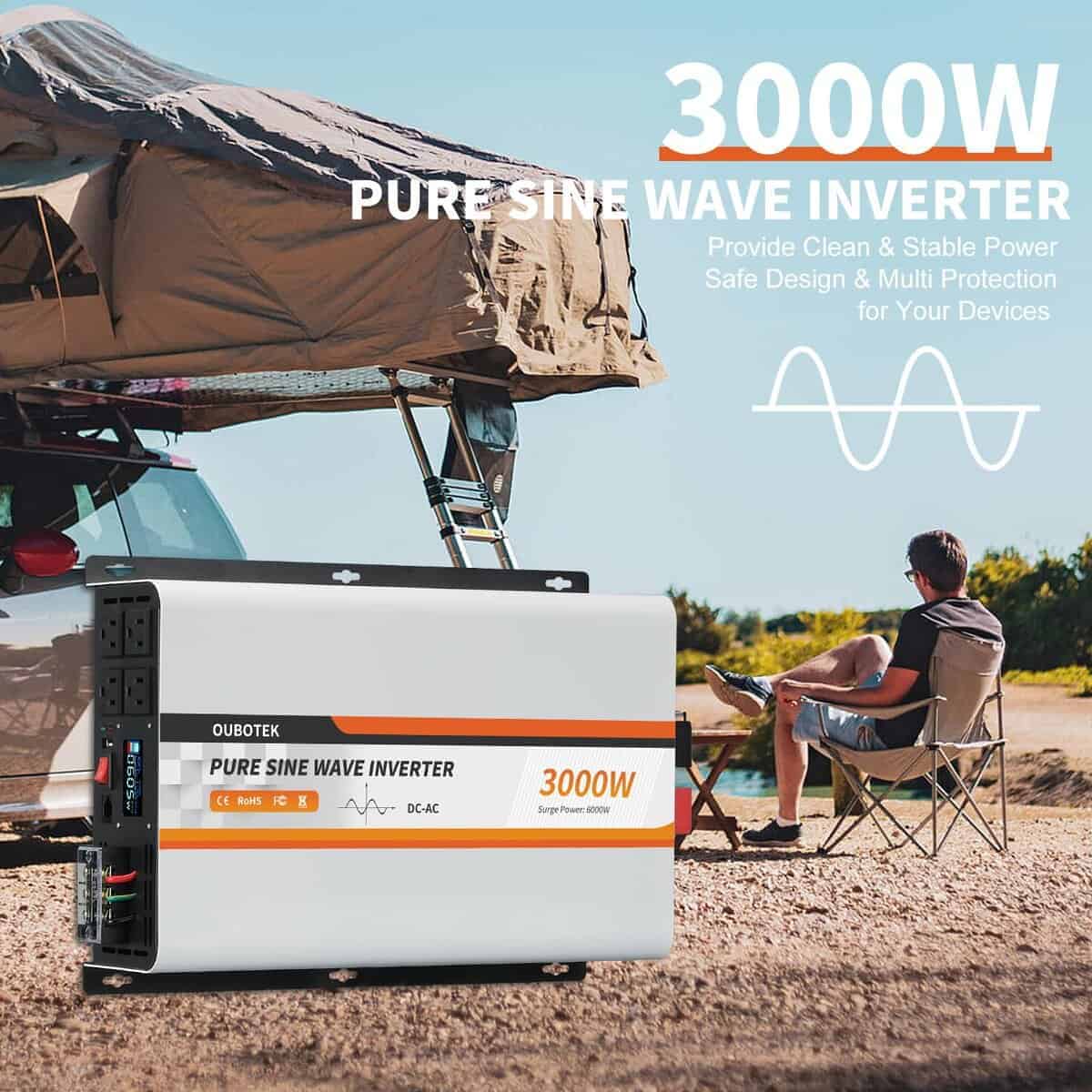 Inversor de Onda Sinusoidal Pura OUBOTEK de 3000 vatios 24V - Imagen 7