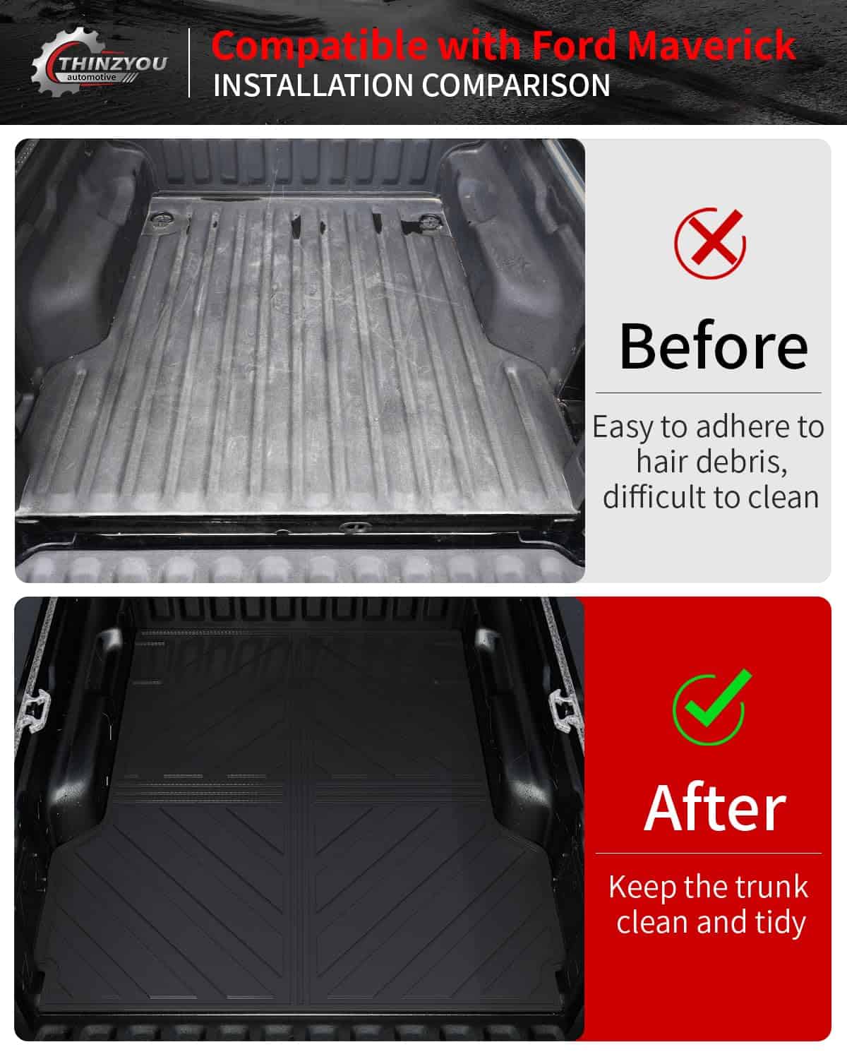 Tapetes Thinzyou Compatibles con Ford Maverick Gasolina - Imagen 3