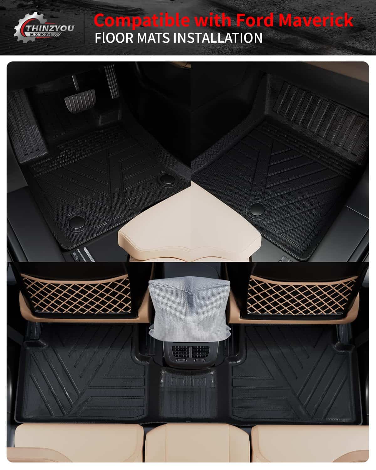 Tapetes Thinzyou Compatibles con Ford Maverick Gasolina - Imagen 4