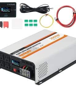 Inversor de Onda Senoidal Pura OUBOTEK 2000W 24V DC a 120V