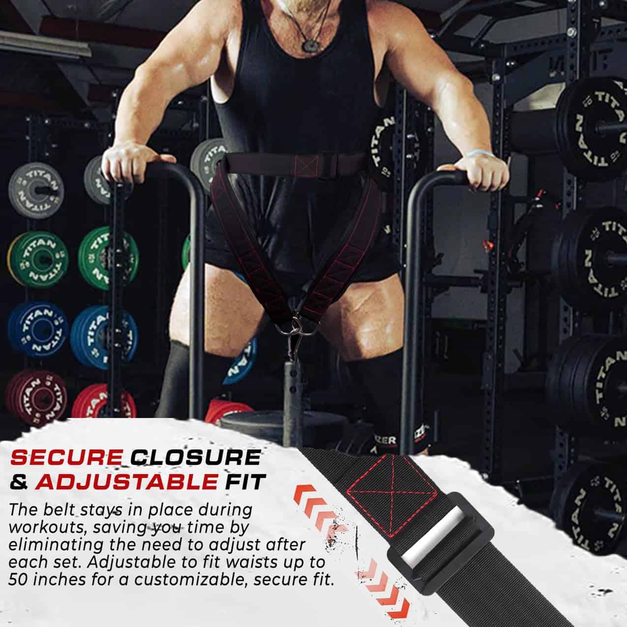 Cinturón para Sentadillas con Cinturón, Accesorio para Rack - Imagen 6
