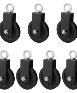 7 Pack Rueda de Poleas de Nylon Silenciosa para Cable de