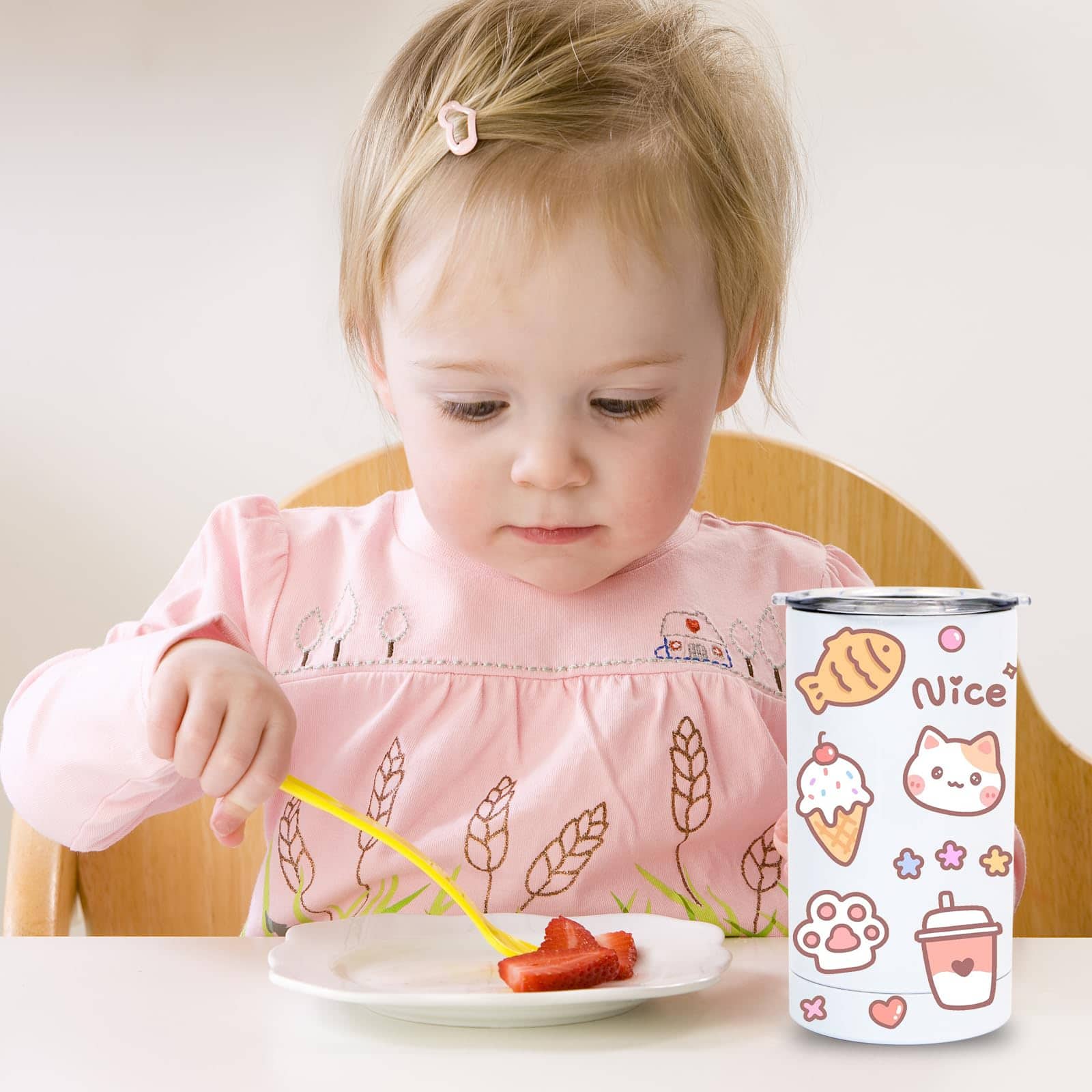 MAIKESUB 6 Pack Vasos para Bebé en Blanco con Manijas de - Imagen 10