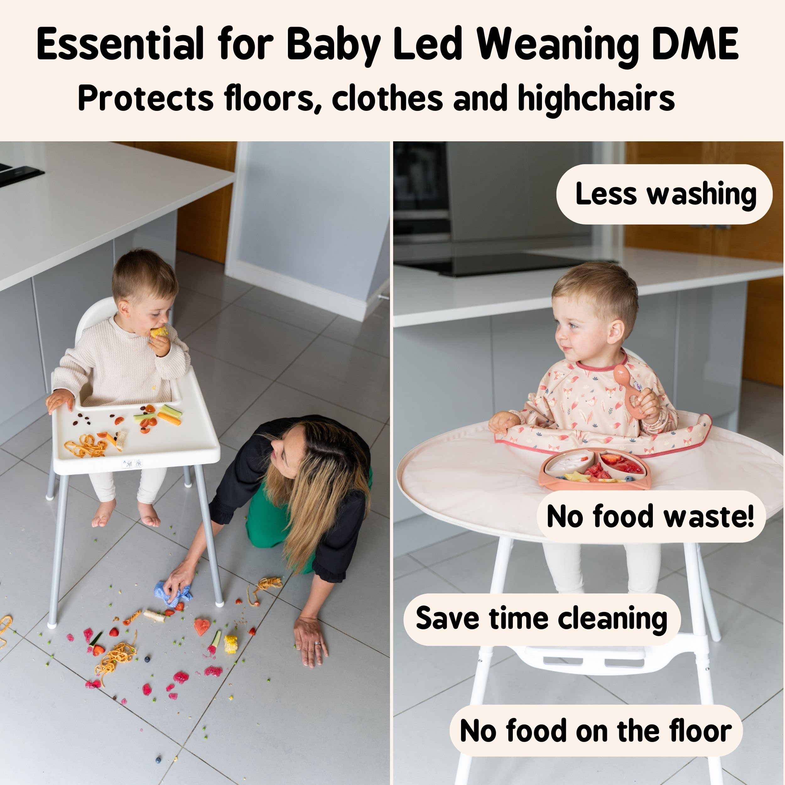 Tidy Tot - Kit de Babero y Bandeja para Bebés. Incluye 1 - Imagen 10