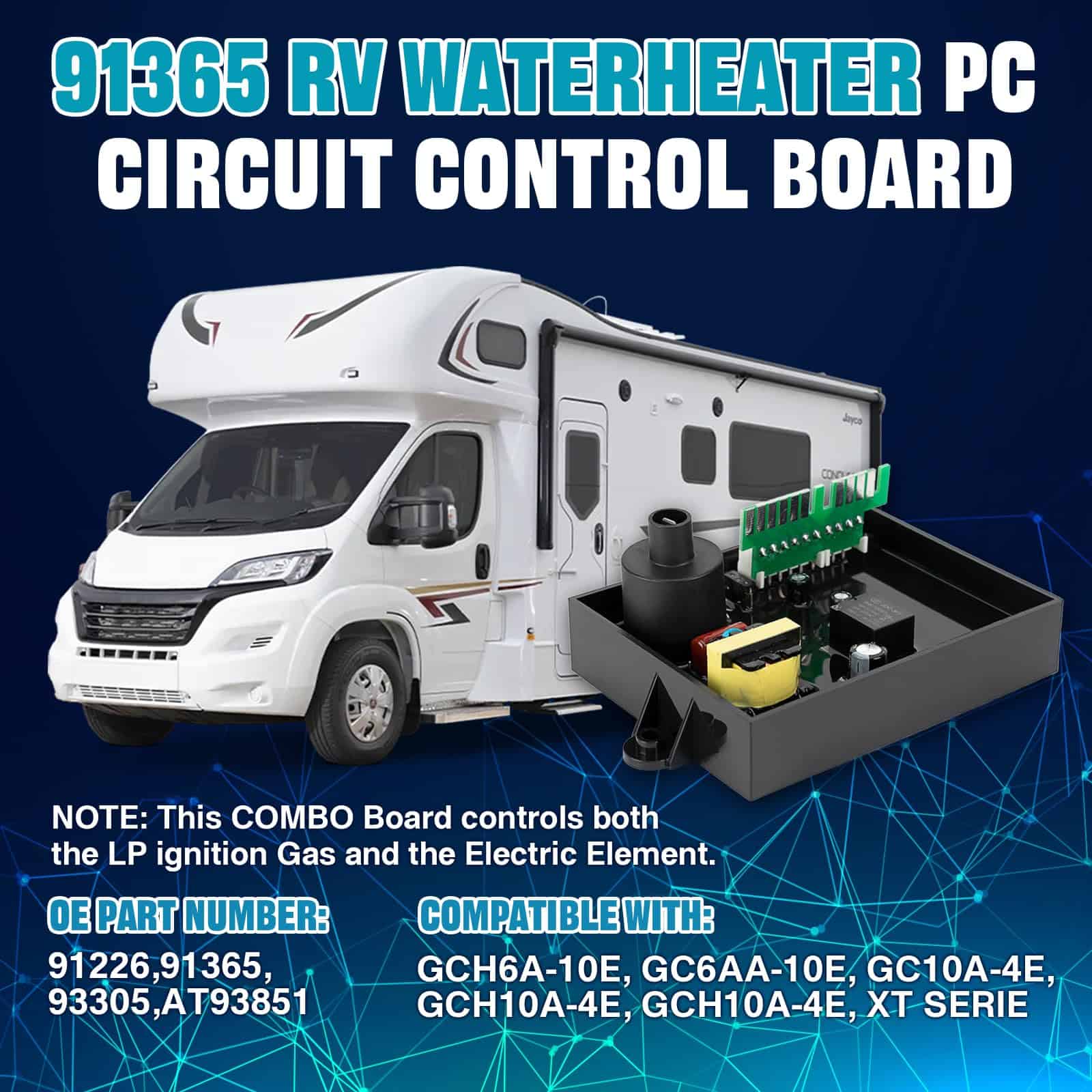 Tablero de Control de Calentador de Agua para RV FOMIUZY - Imagen 8