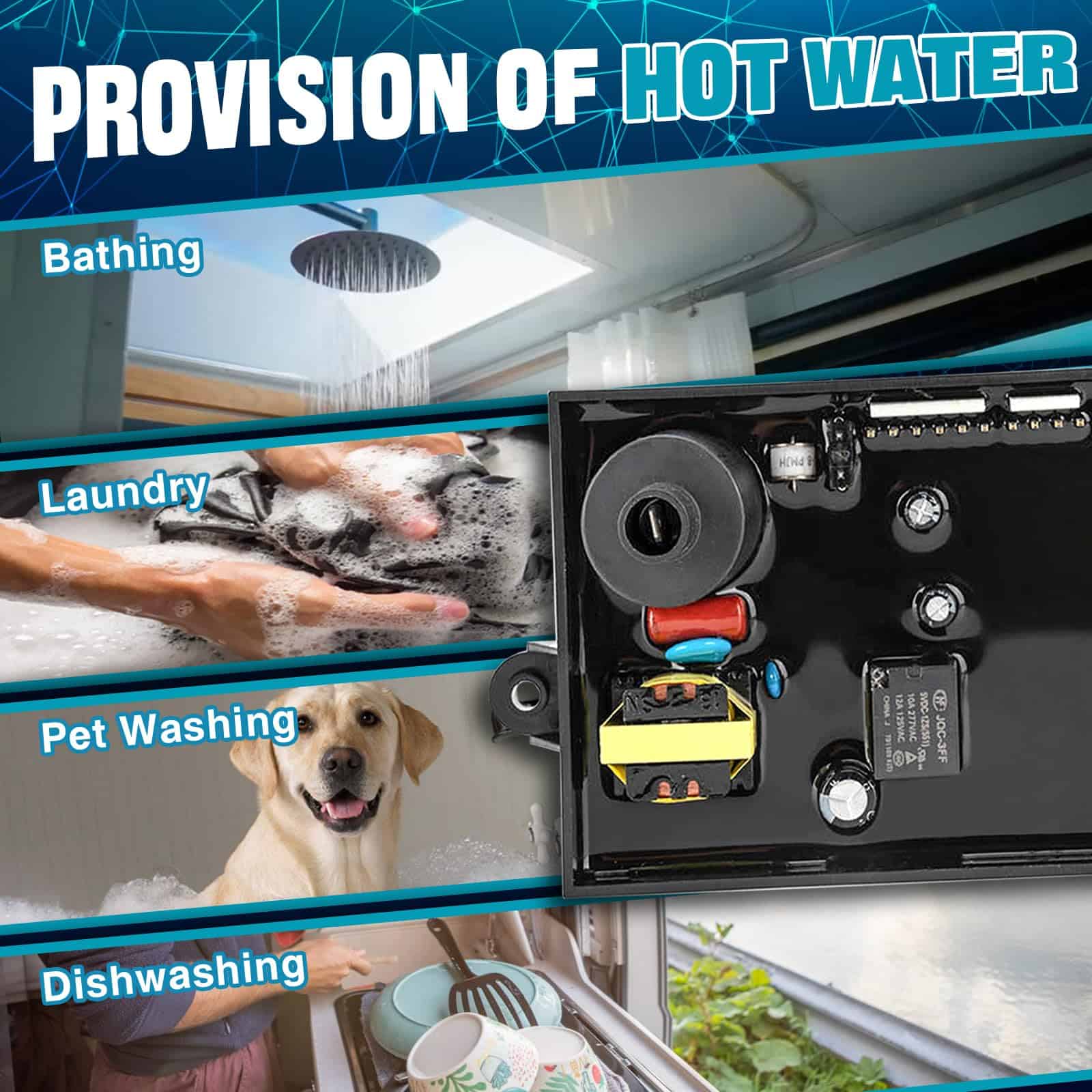 Tablero de Control de Calentador de Agua para RV FOMIUZY - Imagen 4