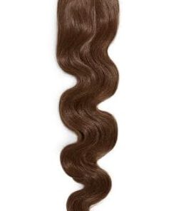 Extensión de Cola de Caballo Ondulada -Caoba