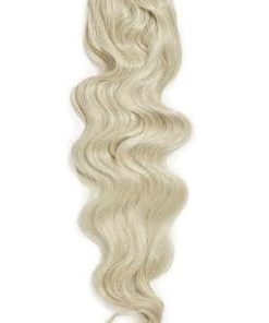Extensión de Cola de Caballo Ondulada -Rubia Platino