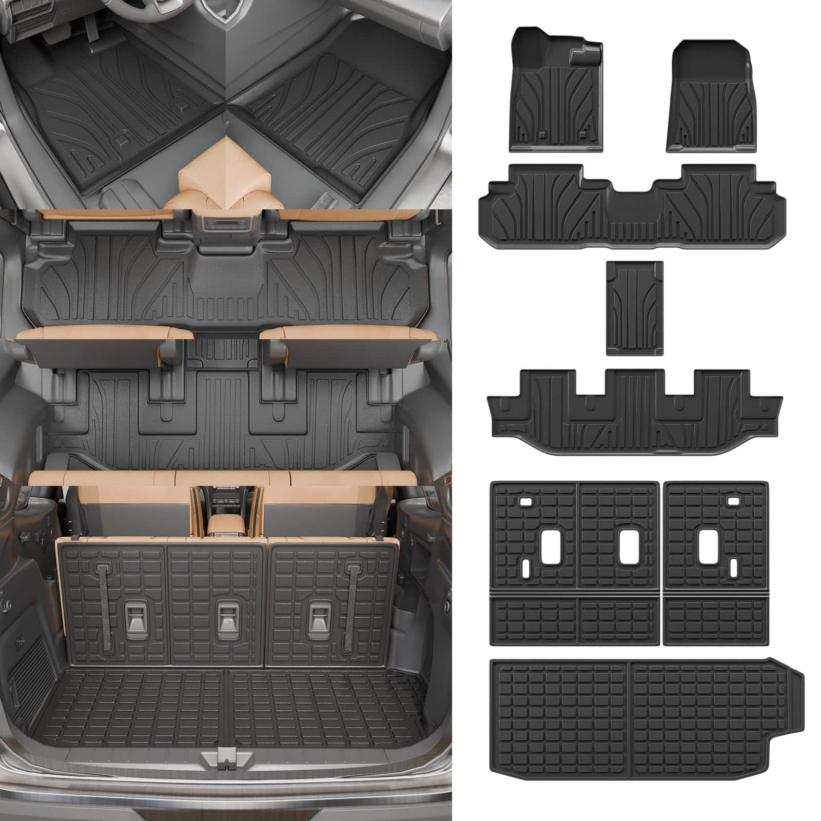 Tapetes para piso Dattumar compatibles con Subaru Ascent 7
