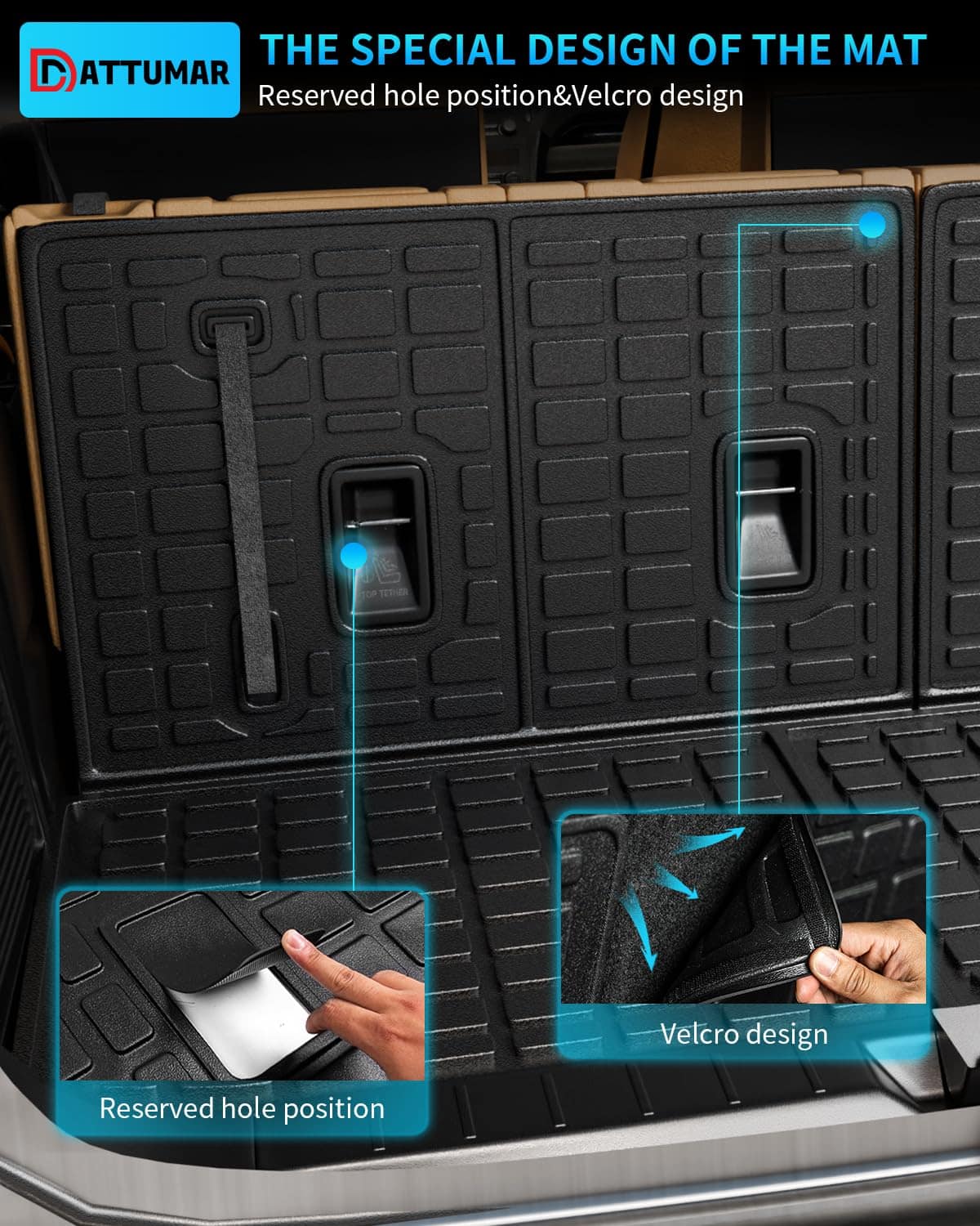 Tapetes para piso Dattumar compatibles con Subaru Ascent 7 - Imagen 8