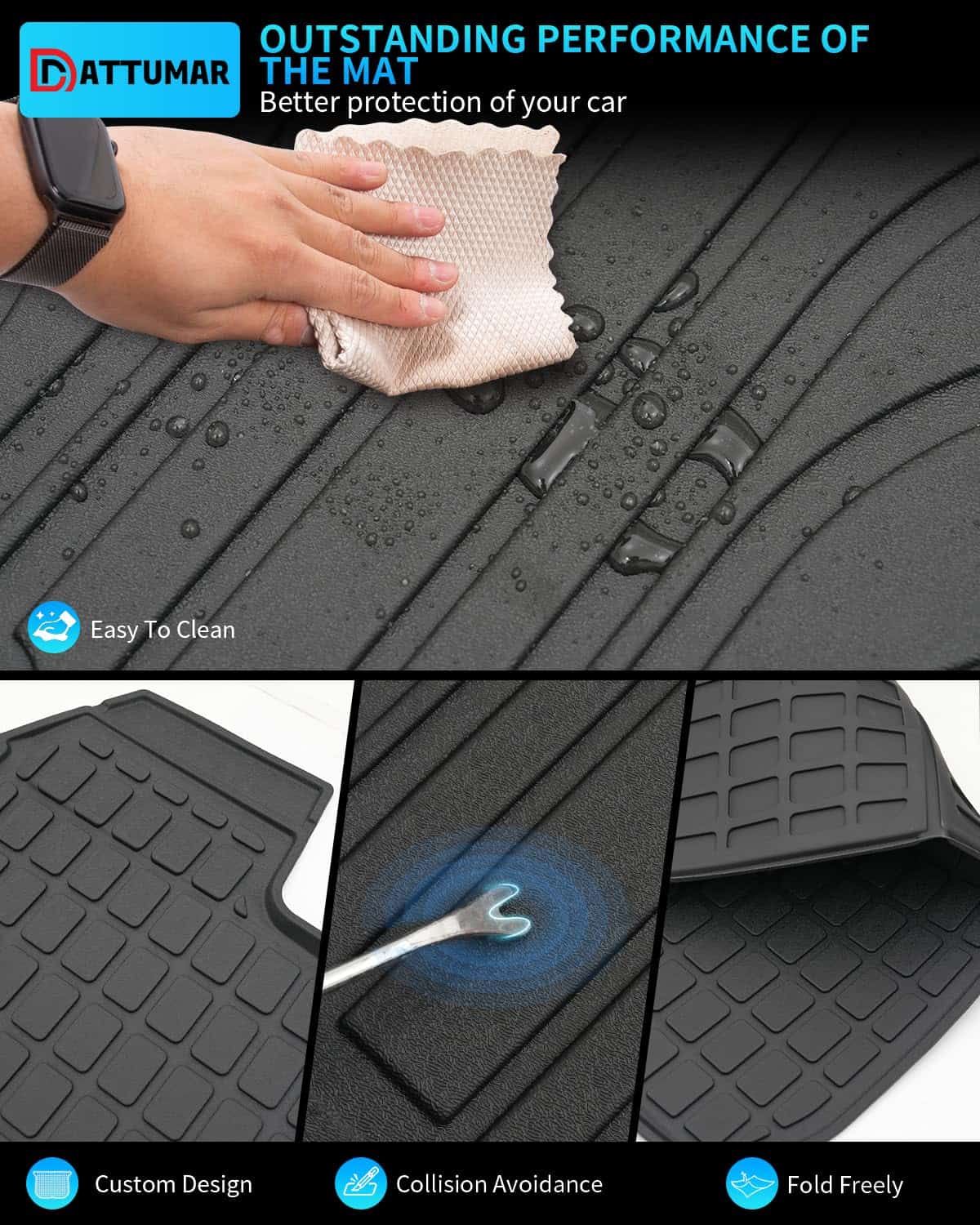 Tapetes para piso Dattumar compatibles con Subaru Ascent 7 - Imagen 7