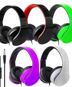 Audífonos para niños con cable ZXQZYM en paquete de 10