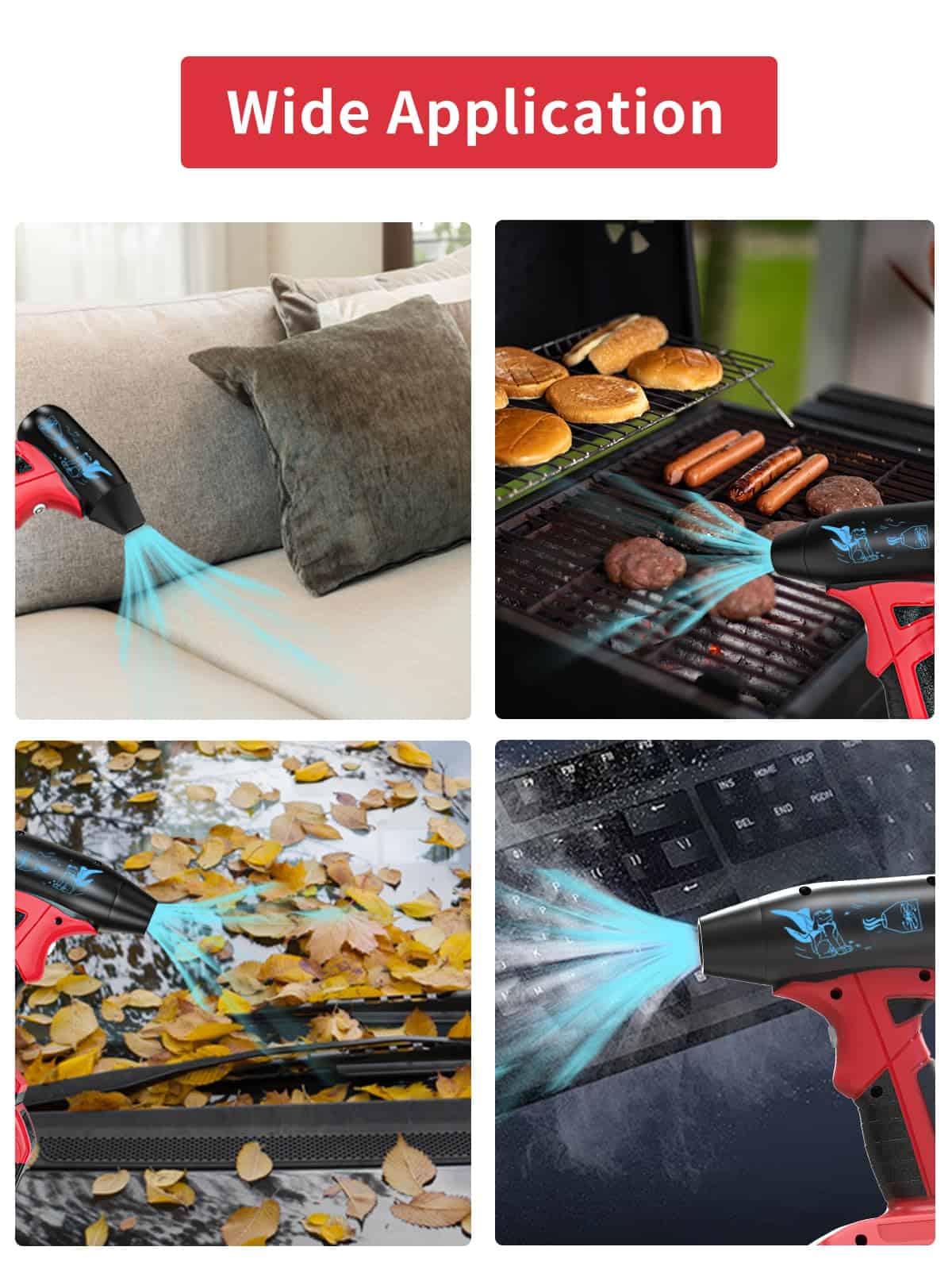 Soplador de Aire Comprimido Inalámbrico para Batería - Imagen 5