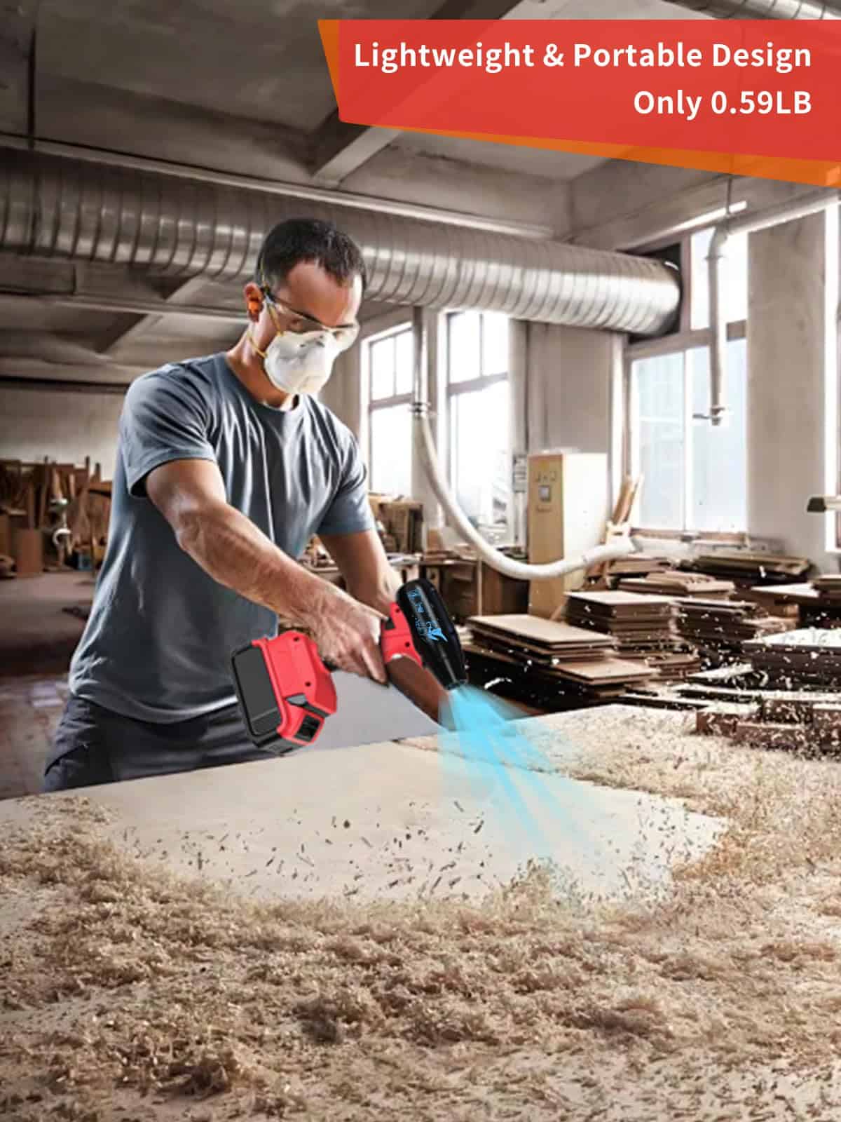 Soplador de Aire Comprimido Inalámbrico para Batería - Imagen 4