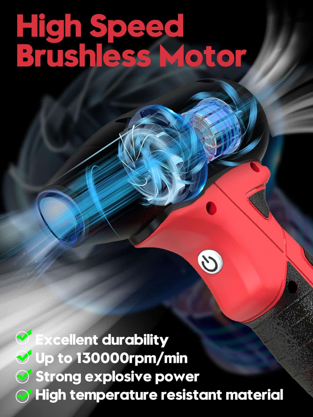 Soplador de Aire Comprimido Inalámbrico para Batería - Imagen 7