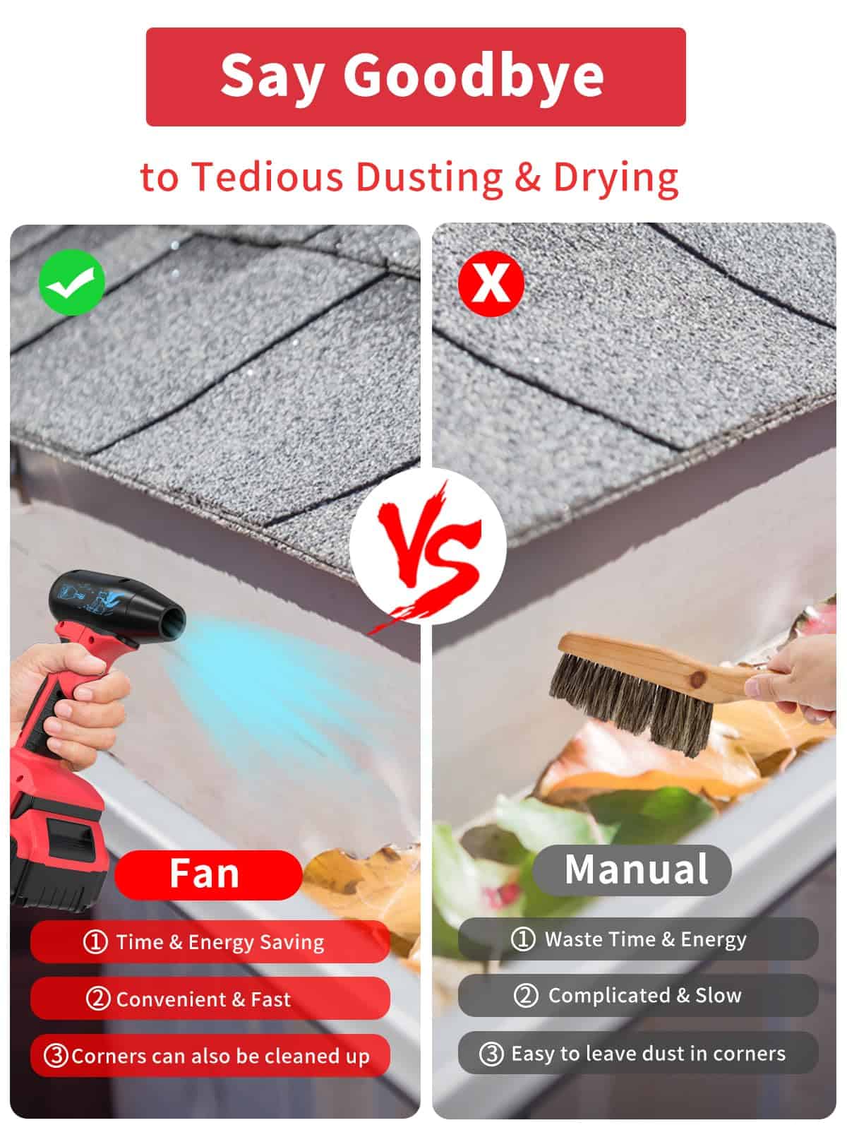 Soplador de Aire Comprimido Inalámbrico para Batería - Imagen 3