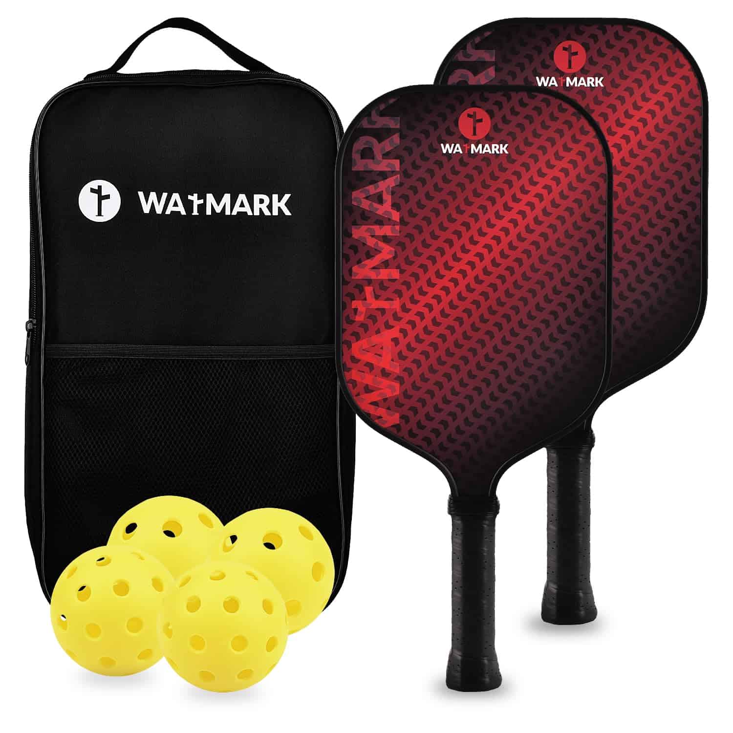 Paletas de Pickleball, Juego de 2 Paletas de Fibra de