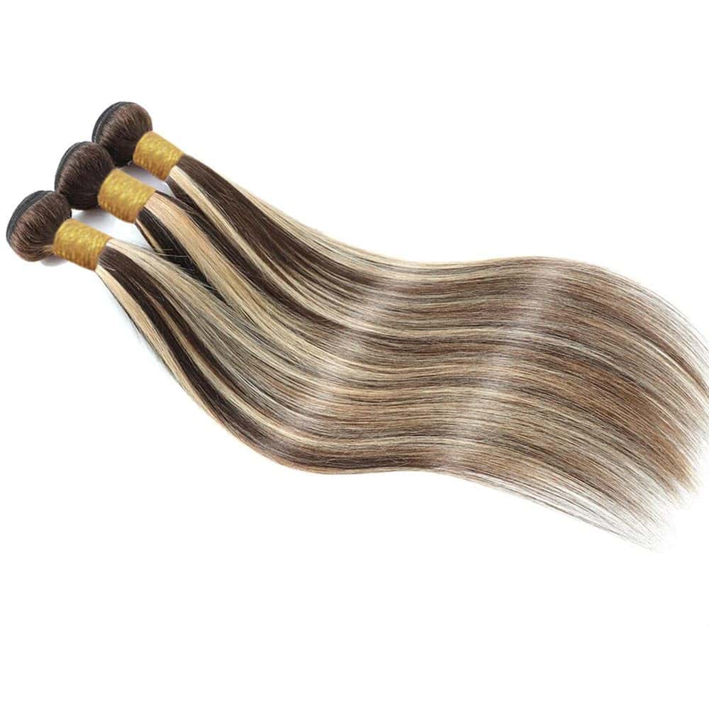 Dokksiiia P4613 Paquetes de Cabello Humano Rubio Destacado - Imagen 8