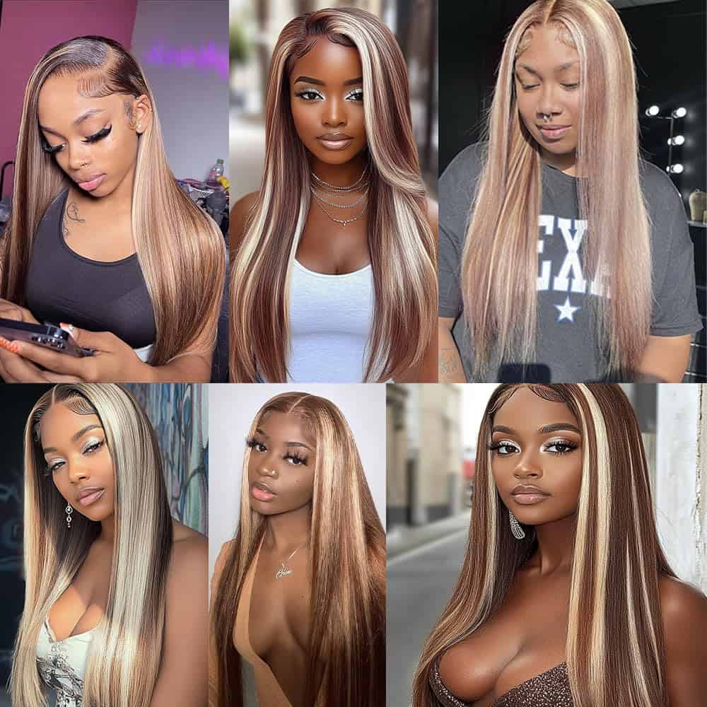 Dokksiiia P4613 Paquetes de Cabello Humano Rubio Destacado - Imagen 3