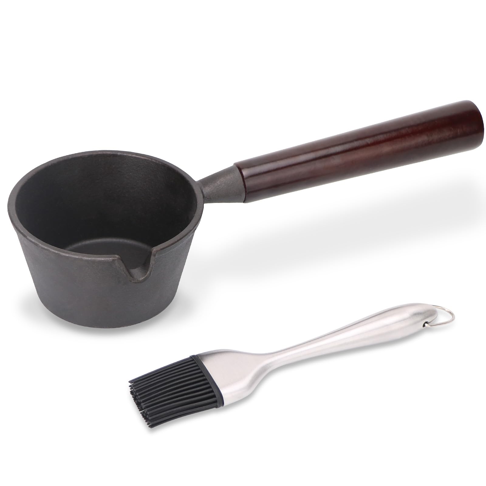 Svailse Olla de Fundición de Hierro y Cepillo de Barbacoa